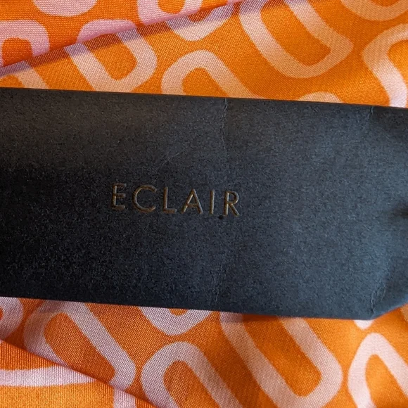 Eclair Abstract Orange Button Down Top NWT - Picture 5 of 5